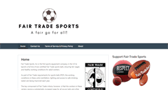Desktop Screenshot of fairtradesports.com
