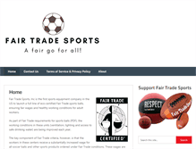 Tablet Screenshot of fairtradesports.com